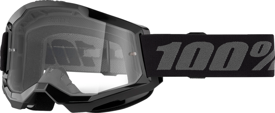 Strata 2 Goggle - Black - Clear - Lutzka's Garage