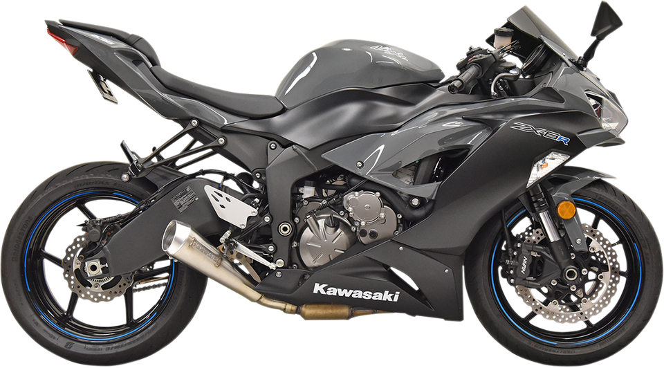 ZX-6R Slip-On - Stainless Steel - Lutzka's Garage