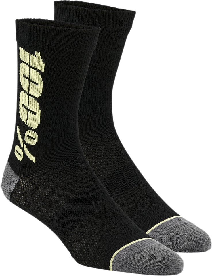 Rythym Socks - Black/Yellow - Small/Medium - Lutzka's Garage