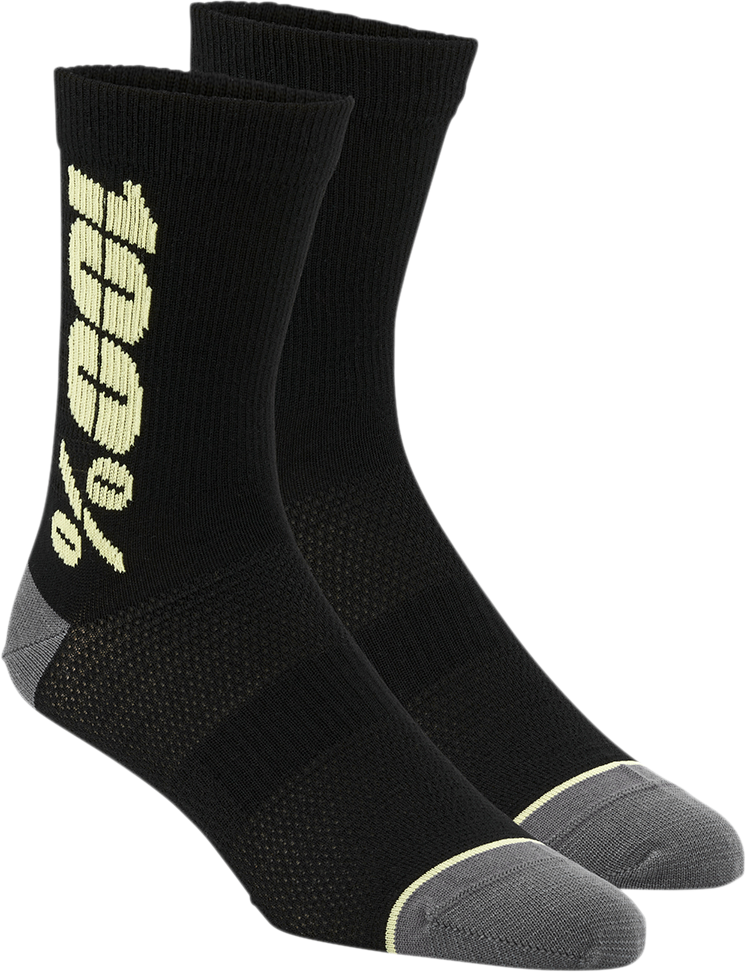 Rythym Socks - Black/Yellow - Small/Medium - Lutzka's Garage