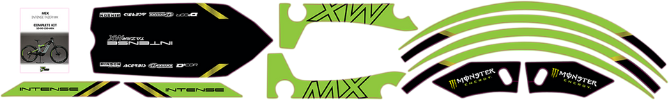 Graphics Kit for Tazer MX - Monster Energy