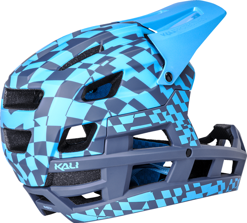 DH Invader Helmet - LTD Glitch - Matte Navy/Cyan - XS-M