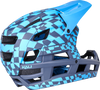 DH Invader Helmet - LTD Glitch - Matte Navy/Cyan - XS-M