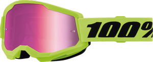 Strata 2 Junior Goggle - Neon Yellow - Pink Mirror - Lutzka's Garage