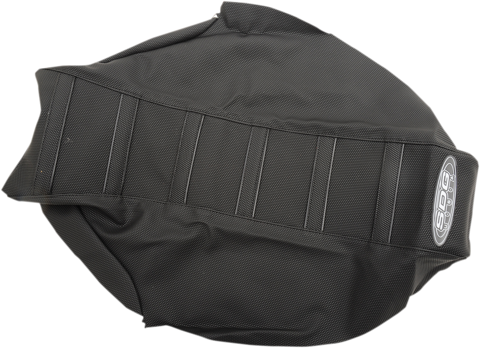 6-Ribbed Seat Cover - Black Ribs/Black Top/Black Sides