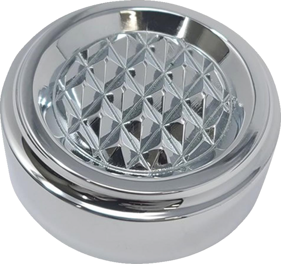 Dipstick Cover - Diamondback - Chrome - Dyna/Touring/Trike - Lutzka's Garage