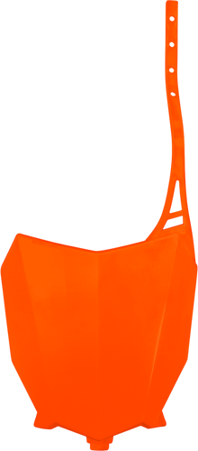 Front Number Plate - Fluorescent Orange