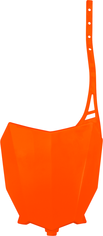 Front Number Plate - Fluorescent Orange