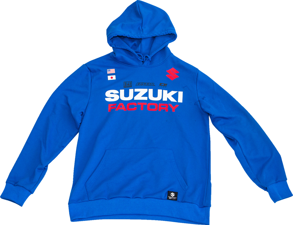 Suzuki Factory Sweatshirt - Blue - Large - Lutzka's Garage