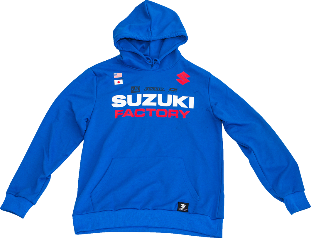 Suzuki Factory Sweatshirt - Blue - Large - Lutzka's Garage