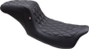 One Piece 2-Up Squareback Seat - Double Diamond - Black Stitch - FL 08-23