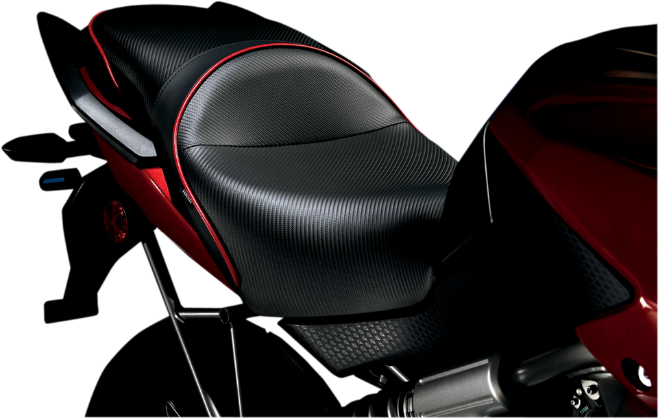 World Sport™ Performance Seat - Black - Carbon FX - Regular - Versys 650 15-22 - Lutzka's Garage