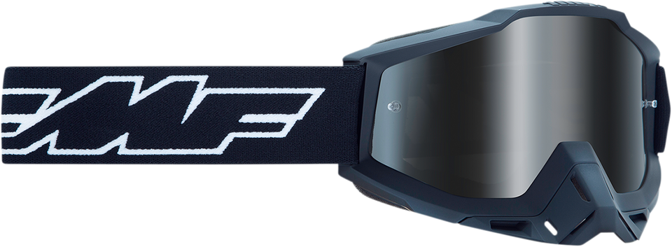 PowerBomb Goggles - Rocket - Black - Silver Mirror - Lutzka's Garage