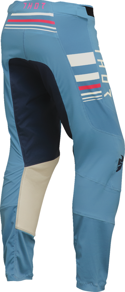 Womens Prime Blaze Pants - Blue/White - 7/8 - Lutzka's Garage