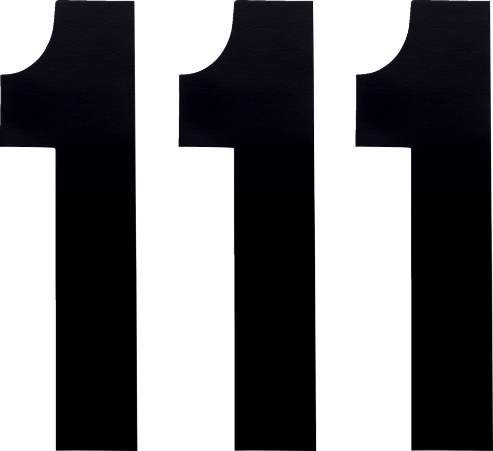 FX Number 1 - Black - 8" - Lutzka's Garage