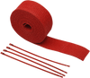 Fiberglass Exhaust Wrap Kit - Red - 2" x 25 - Lutzka's Garage