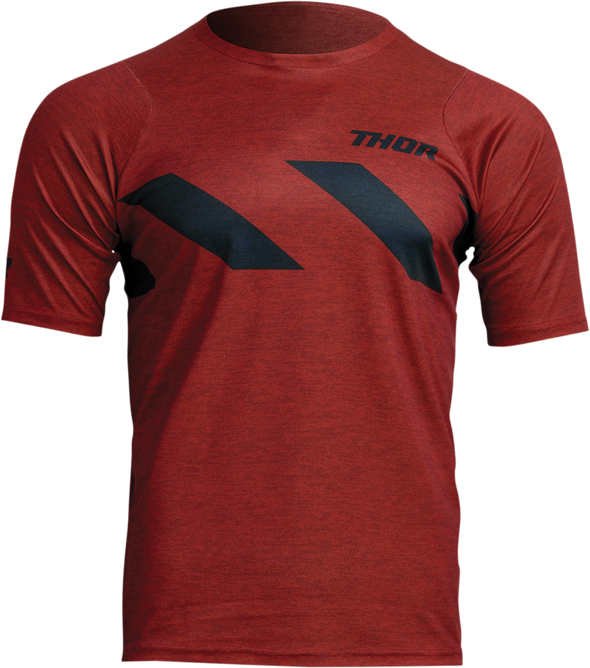 Assist Hazard Jersey - Short-Sleeve - Heather Red/Black - XS - Lutzka's Garage