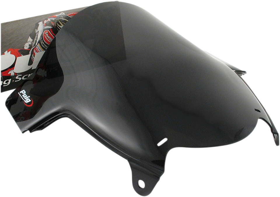 Race Windscreen - 13-3/8" - Dark Smoke - GSX650F - Lutzka's Garage
