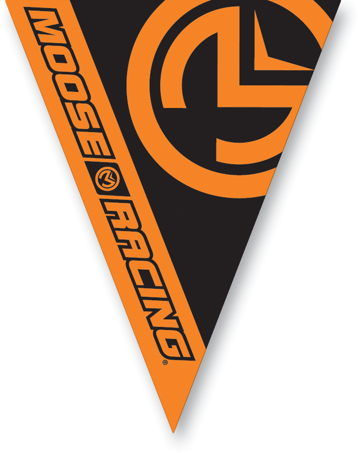Pennant Flags - Orange/Black - Lutzka's Garage