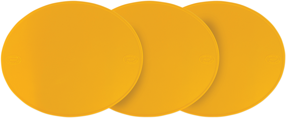 Number Plate - 3 Piece - Preston Petty - Yellow - Lutzka's Garage