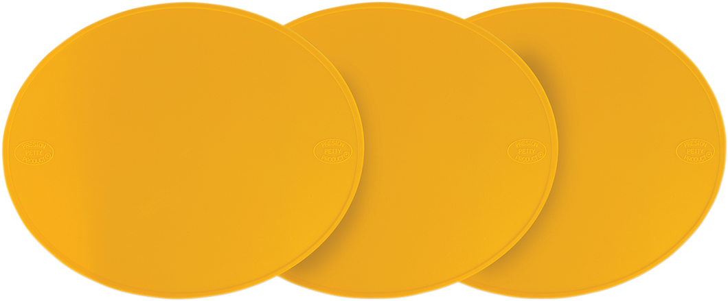 Number Plate - 3 Piece - Preston Petty - Yellow - Lutzka's Garage