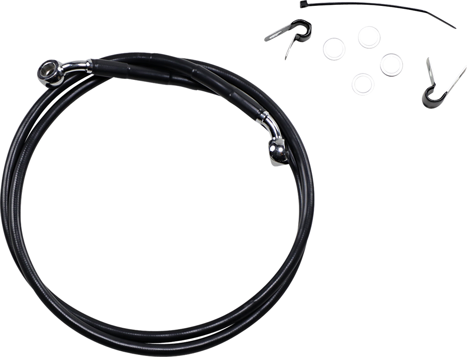 Brake Line - Front - Black - +10" - XL - Lutzka's Garage