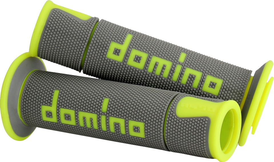 Grips - Domino - A450 - Gray/Fluorescent Yellow