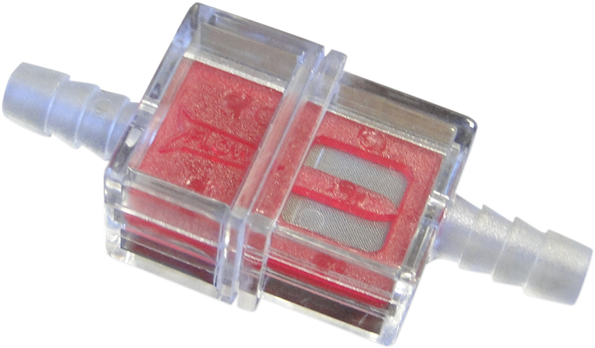 In-Line Fuel Filters - Red - 1/4" - Display of 21 - Lutzka's Garage