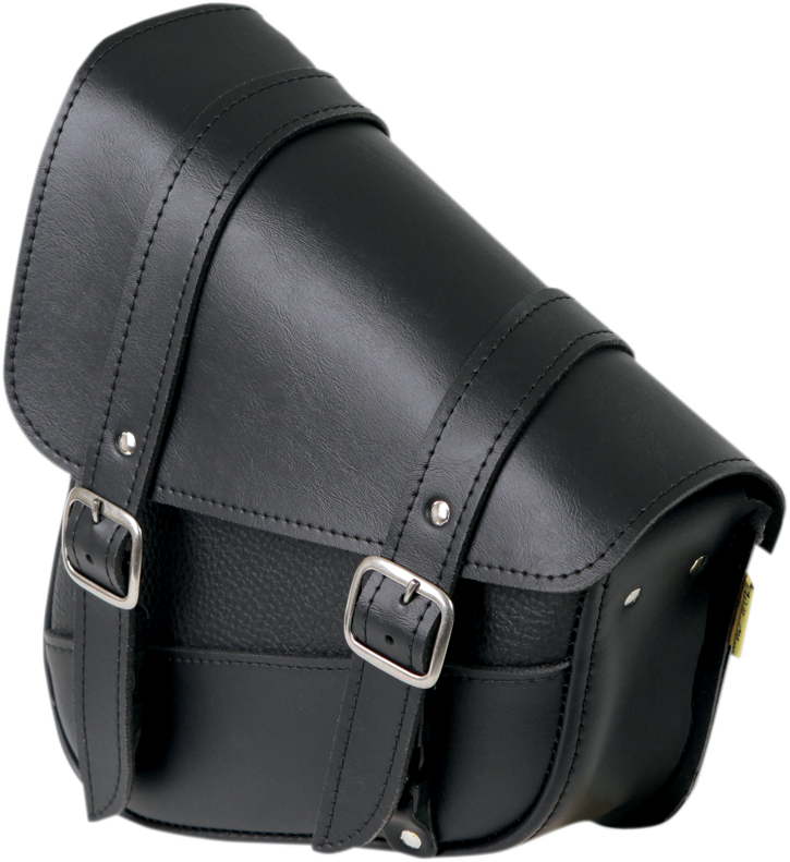 Blackjack Swingarm Bag - Triangulated - Black - Lutzka's Garage