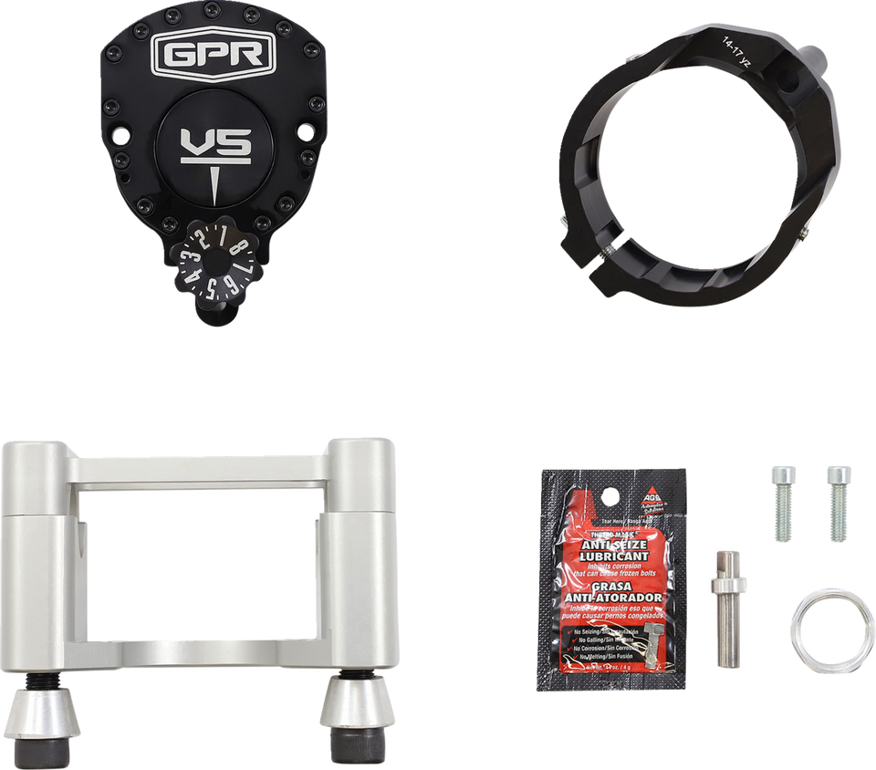 V5-D Steering Damper - Black - YZ - Lutzka's Garage