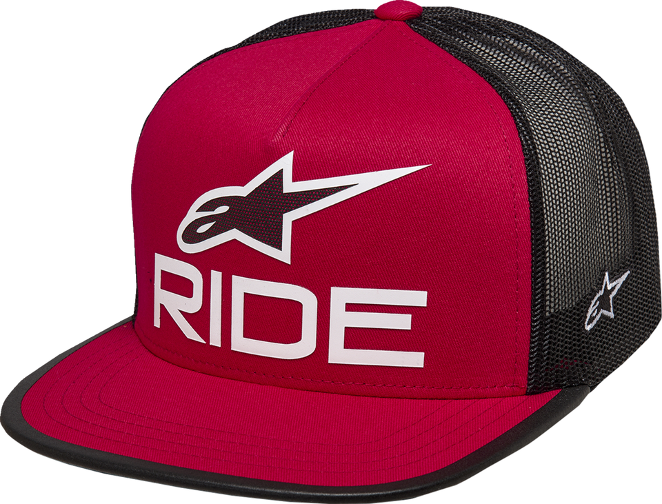 Ride 4.0 Trucker Hat - Red/Black/White - One Size - Lutzka's Garage