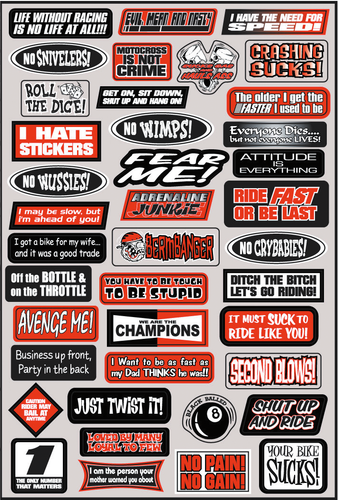 Decal Kit - Fun Phrases