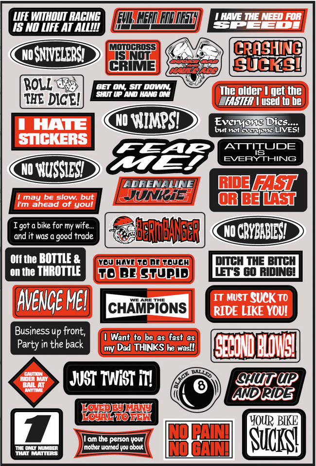 Decal Kit - Fun Phrases