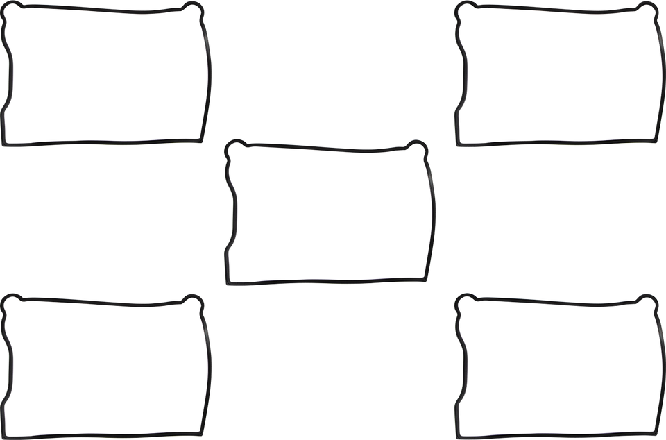 Lower Rocker Cover Rubber - Big Twin