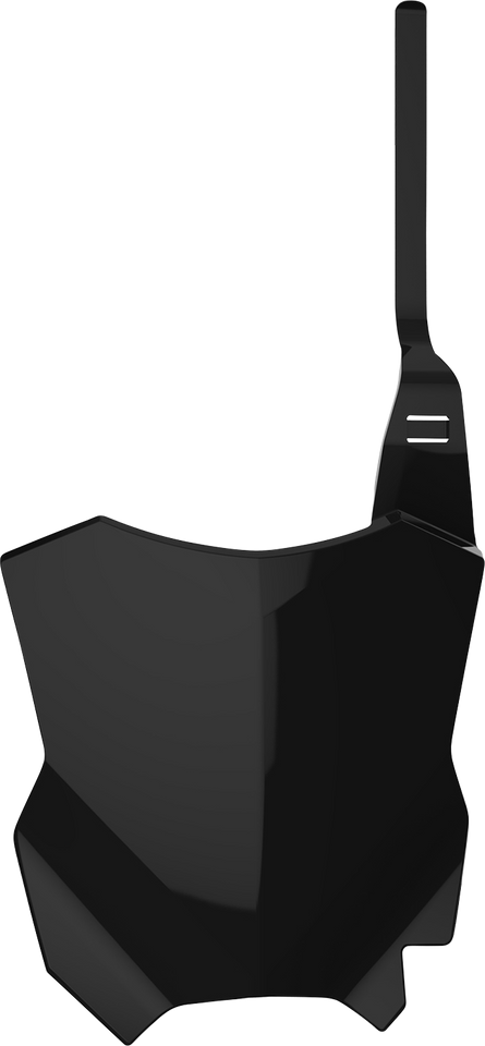 Number Plate - Restyle - Black - KX 125/250 - Lutzka's Garage