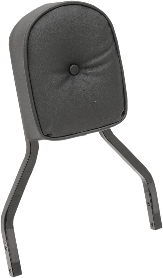 Sissy Bar Pad - Short - Pillow W/Piping - Black - Lutzka's Garage