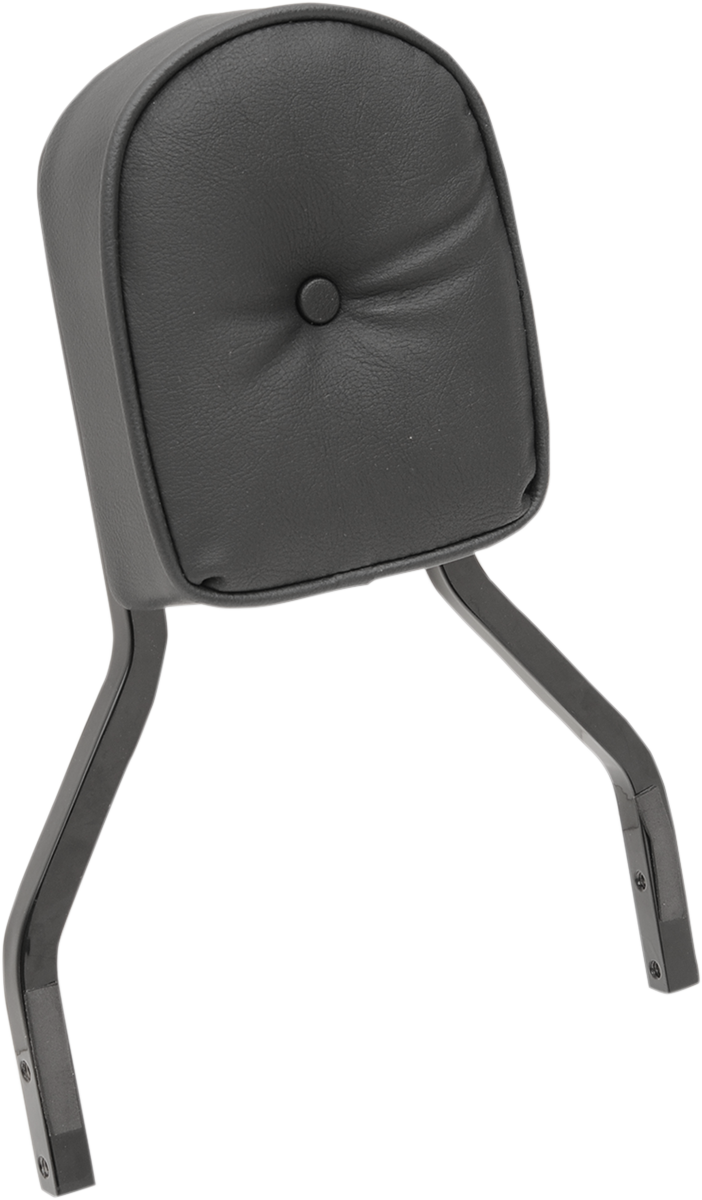 Sissy Bar Pad - Short - Pillow W/Piping - Black - Lutzka's Garage