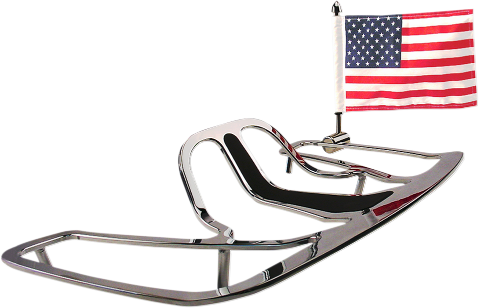 Luggage Rack Flag Mount - 1/4" Flat - With 6" X 9" Flag