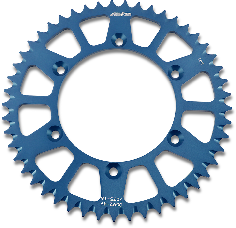 Rear Sprocket - 49 Tooth - Honda/Yamaha - Works/Blue - Lutzka's Garage