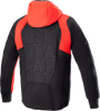 MSE Hybrid Hooded Jacket - Black/Red - Small - Lutzka's Garage