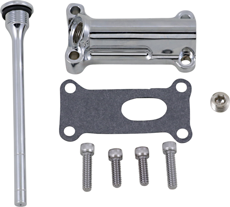 Engine Oil Spout Kit - Chrome - Lutzka's Garage