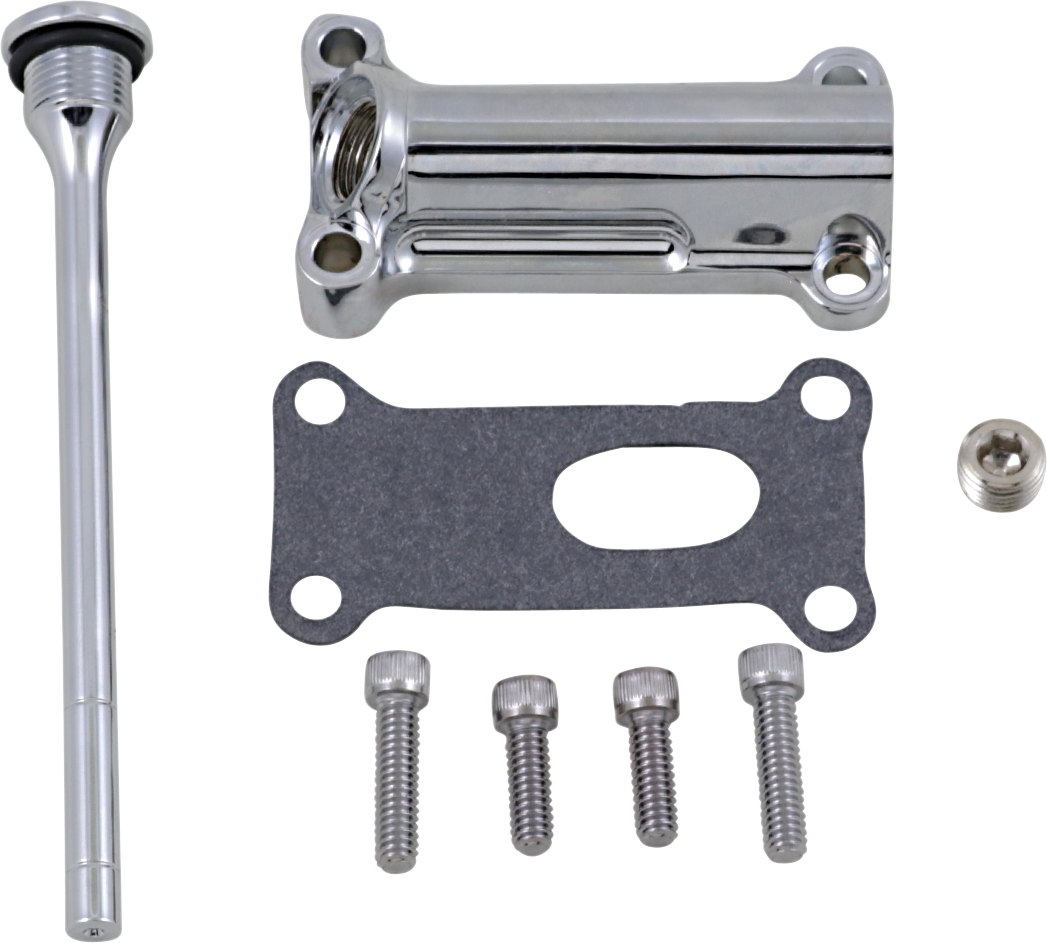 Engine Oil Spout Kit - Chrome - Lutzka's Garage