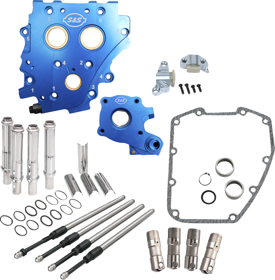 Cam Chest Kit without Cams - Chain Drive - Water Cooled - Chrome Pushrods - Twin Cam