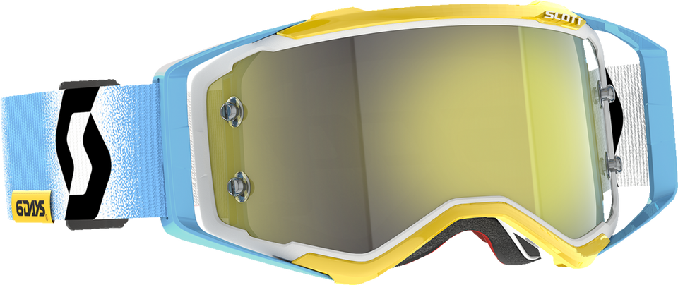 Prospect Goggles - 6DAYS® Argentina - White/Blue - Yellow - Lutzka's Garage