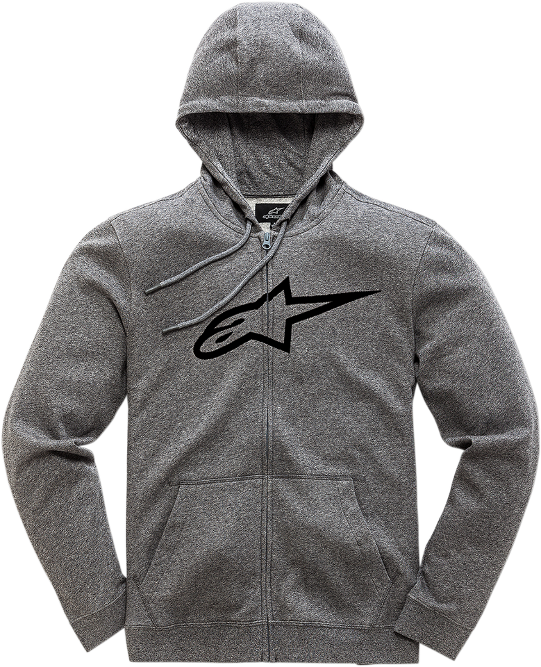 Ageless 2 Zip Hoodie - Heather Gray/Black - Medium - Lutzka's Garage