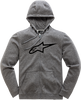 Ageless 2 Zip Hoodie - Heather Gray/Black - Medium - Lutzka's Garage