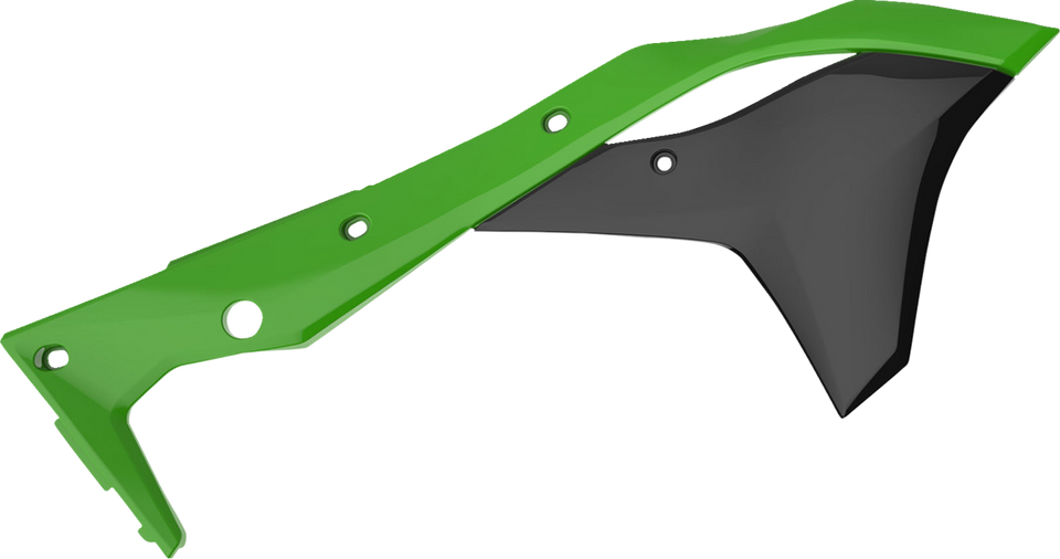 Radiator Cover - Green/Black - KX 250F - Lutzka's Garage