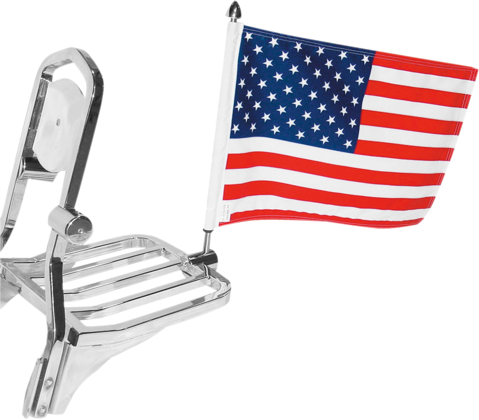 Square Sissy Bar Rack Flag Mount - 10" X 15"