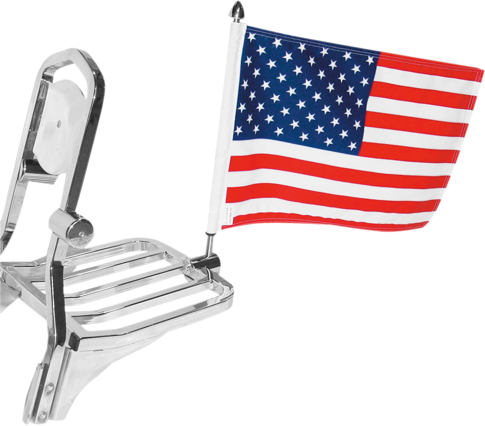 Square Sissy Bar Rack Flag Mount - 10