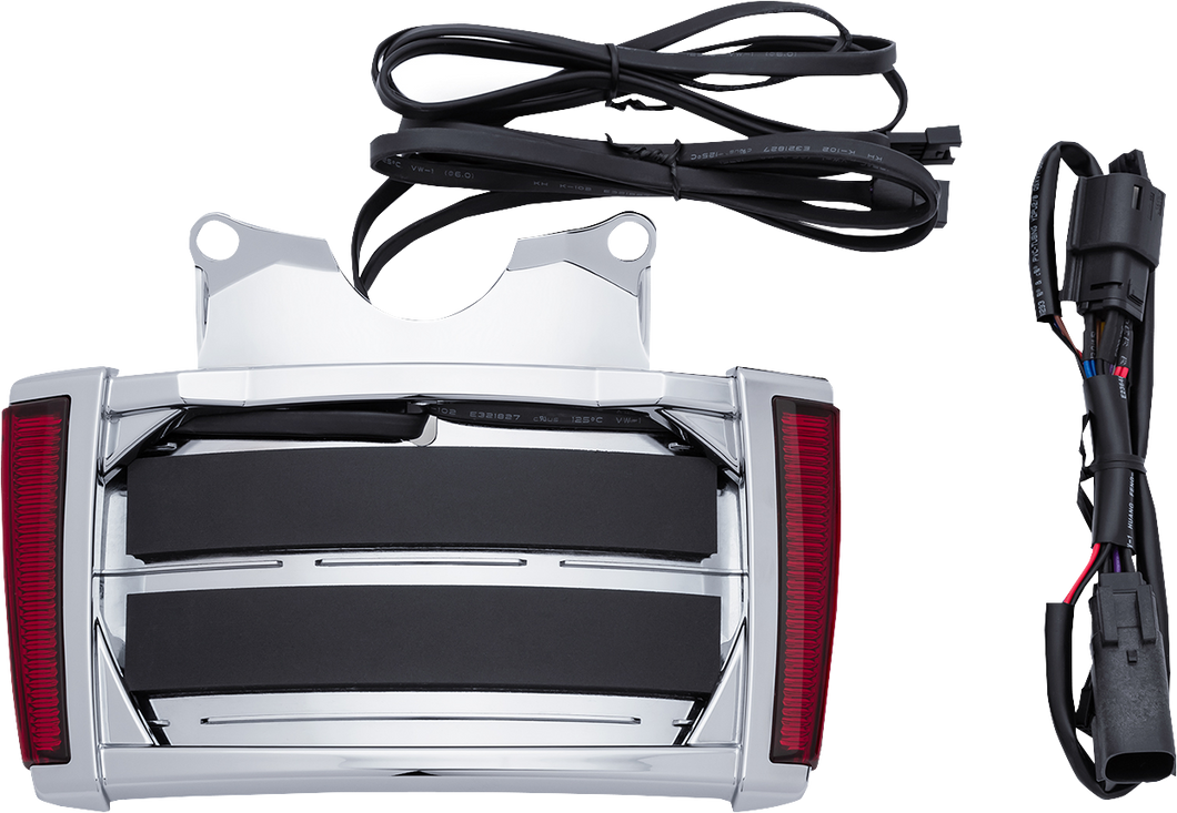 License Plate Frame - Chrome - Red - Lutzka's Garage